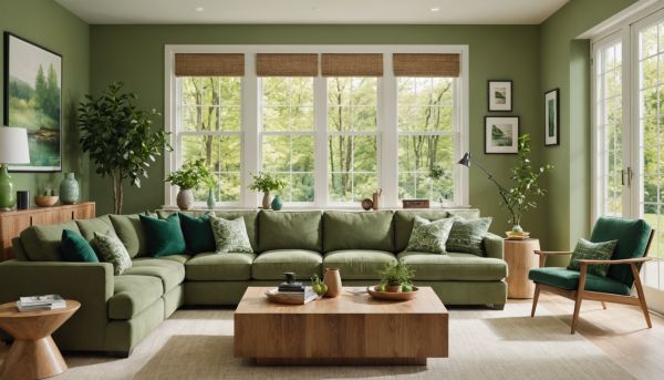 Comment intégrer du vert dans son salon ?