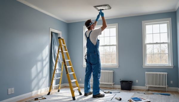 Comment refaire la peinture d'un plafond ?