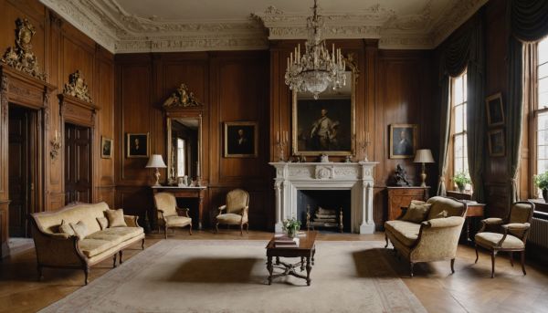 Moulures, parquets et cheminées d'époque préservés